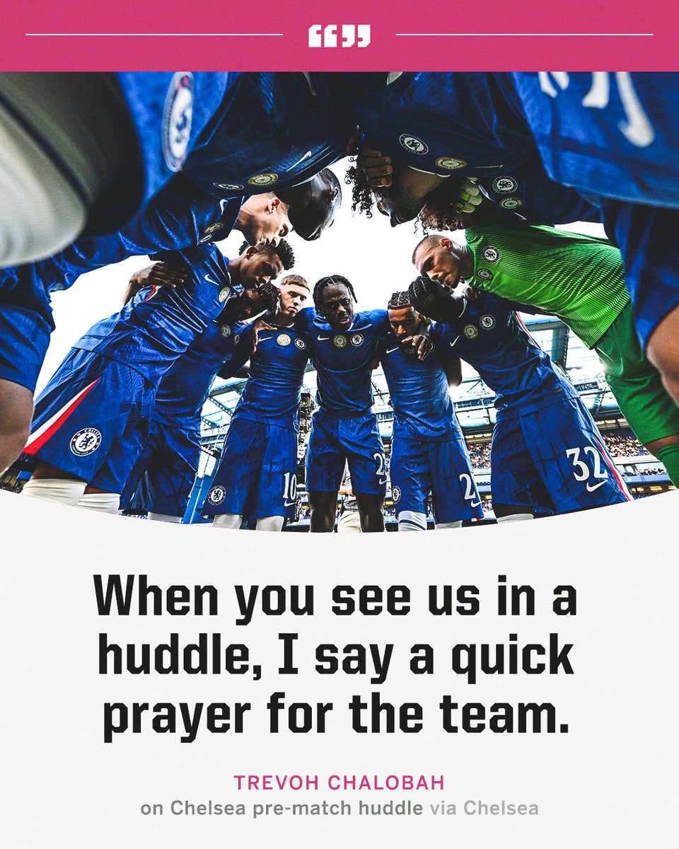 Trevoh Chalobah reveals what happens during Chelsea’s team huddle before games 🙏