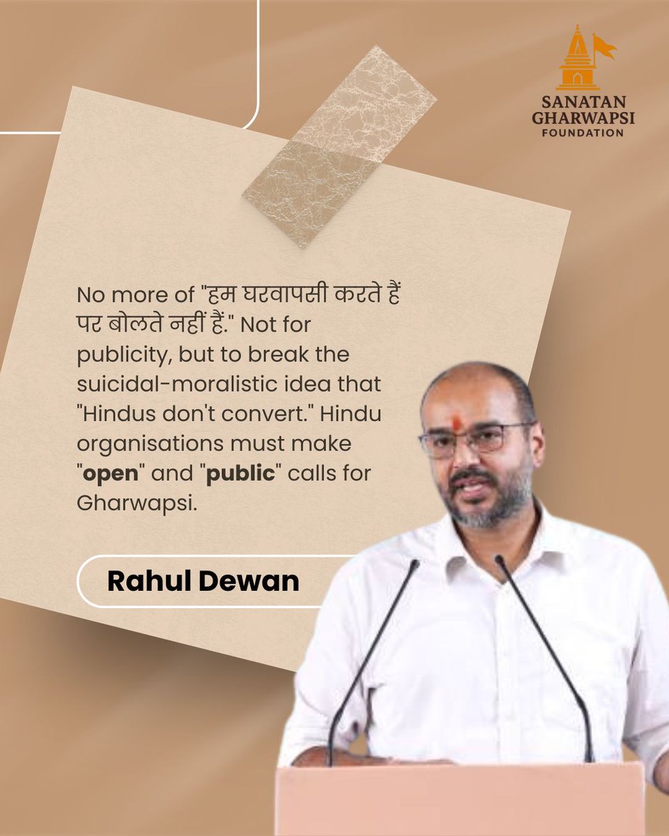 Sanatan Gharwapsi Foundation tweet media