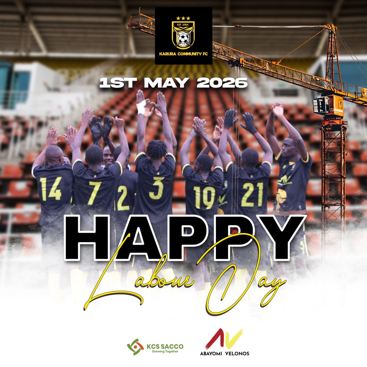 FcKaruracomm's tweet photo. Built by hard work, driven by passion. Happy Labor Day to everyone putting in the hours ๐ช๐พ.
@TeamVeloNos @Karurasacco
#WeMove #PushingLimitsGettingBetter #GrowingTogether
#AbayomiVeloNos #KCFC https://t.co/6PSkkpV216