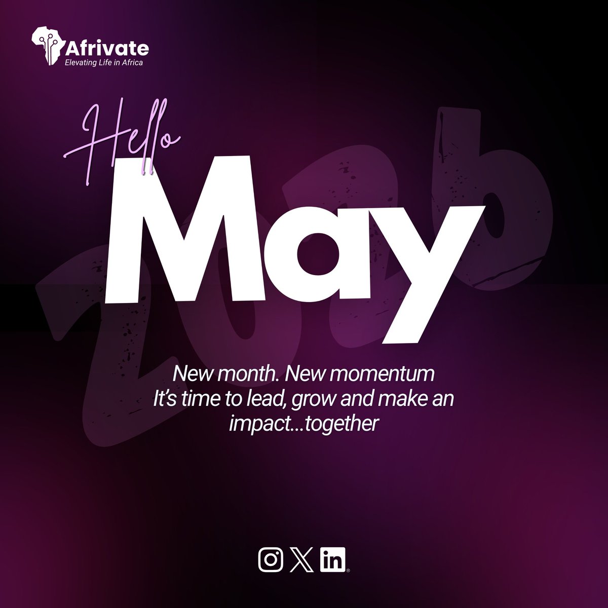 Afrivate_tech's tweet photo. You MAY be uncertain about your next career move...

You MAY be questioning what comes next...

But this MAY, clarity begins.

Welcome to a new month with Afrivate Youth Network, where opportunities meet direction.

Happy New Month.
Here’s to your month of career clarity.

#AYN https://t.co/ysgdlj5nVK