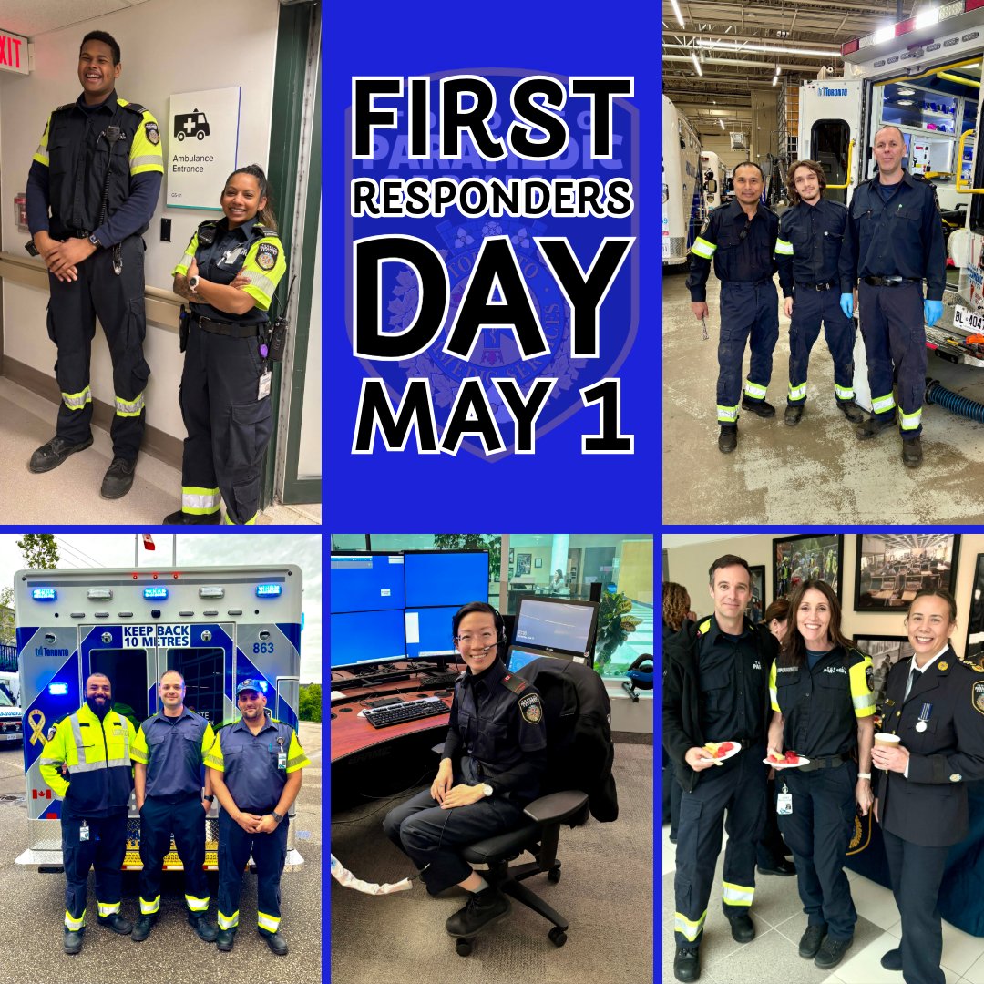 TorontoMedics's tweet photo. Today is #FirstRespondersDay! 🚨

On this day and beyond, we recognize and thank @TorontoMedics, @Toronto_Fire, @TorontoPolice, and responders across Ontario for their dedication, professionalism, and courage in service to our communities. #HeroesInAction #ThankAFirstResponder https://t.co/AV1FjnzN3V