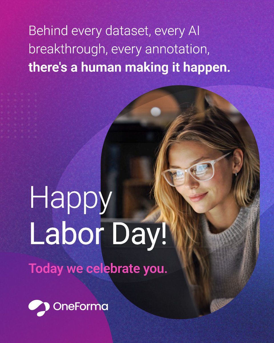 OneForma_cm's tweet photo. Happy International Workers' Day! 🎉 

To every OneForma contributor working from home, between shifts, or across time zones - today is for you. 💙 

 Your work powers real AI. That matters. 

Happy May 1st! 🌷 

#LabourDay #MayDay #OneForma #WorkersDay https://t.co/YjmjgNpnTF