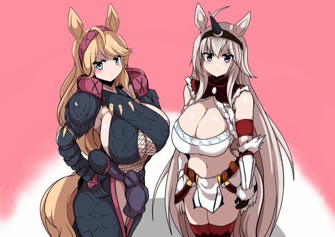 skebにて描かせていただきました
「キリン装備のオグリとナルガ装備のシチー」のイラストです。
ご依頼いただきありがとうございました! 