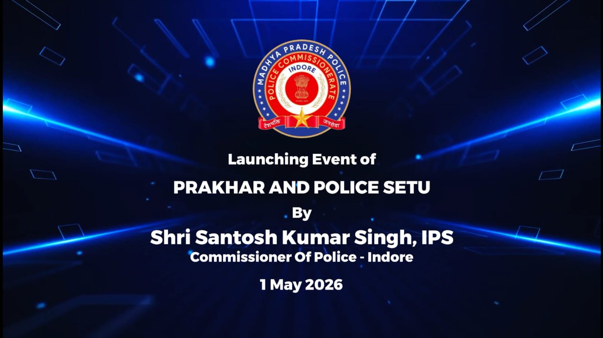Commissioner of Police,Indore tweet media