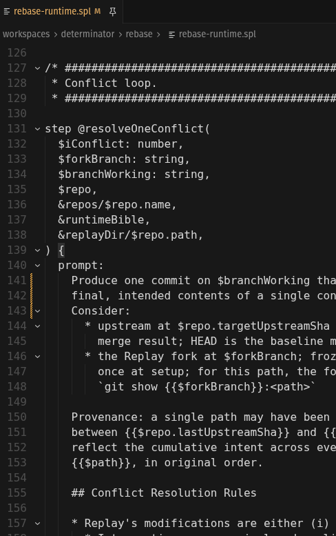 DominikSeifert4's tweet photo. I wrote a harness that introduced its own DSL with algorithmic agent definitions as first-class citizens. 

Language is interpreted by an agent. Works but waiting 2 minutes for a few lines of code is a bit much.

Time to try out @resonatehqio  (cc @AndaristRake, its time!) https://t.co/E6tRzYFDrr