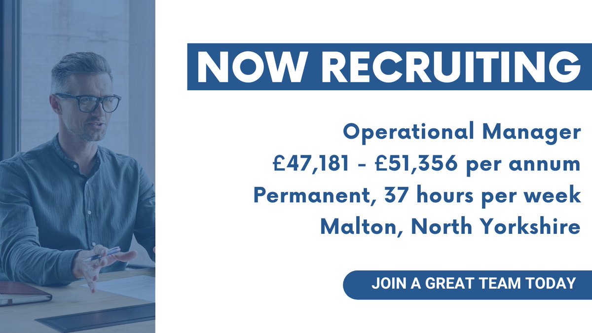 NycjobsUk's tweet image. We are looking for an Operational Manager to join our Occupational Therapy Team. Could this be you?

Apply now! shorturl.at/QJaA5

#OperationalManager #OccupationalTherapy #AdultSocialCare #HealthAndCareLeadership #NorthYorkshireJobs #LocalGovernmentJobs