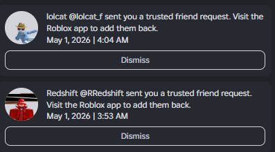 ValraSwag's tweet photo. Finally trusted friend request notifications! https://t.co/sEkftPmJLf