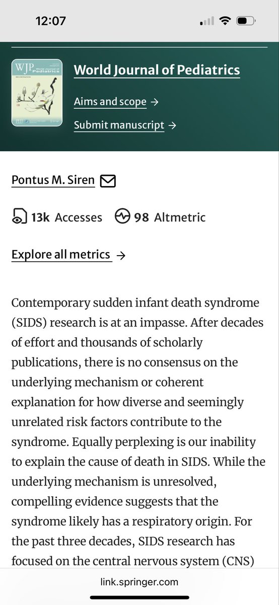 SIDS-CDF_hypothesis_P Siren tweet media