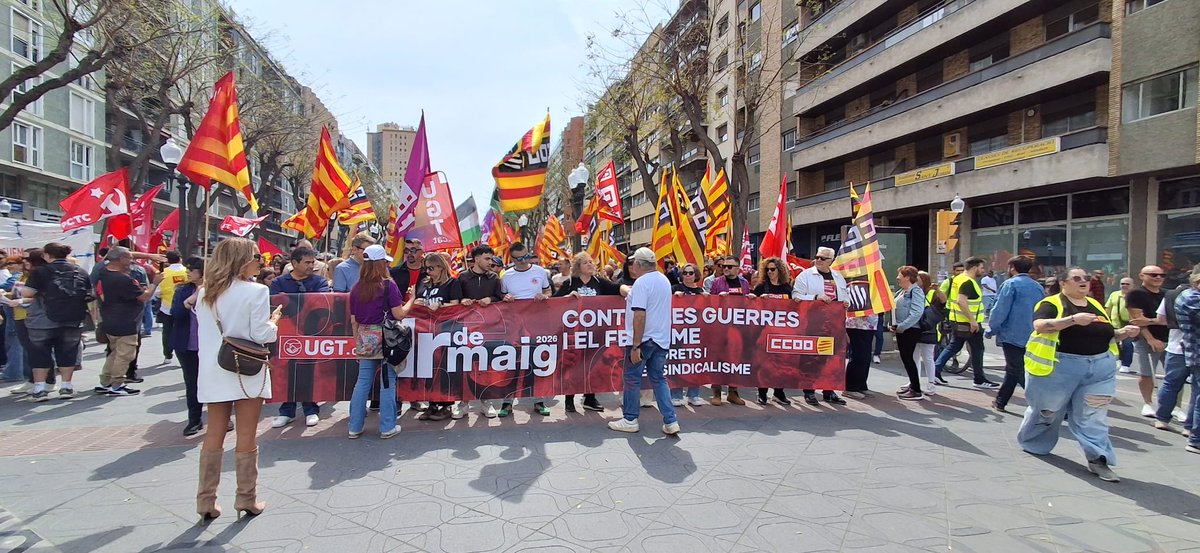 UGTTarragona's tweet photo. Manifestació del 1r de Maig #1Maig2026 https://t.co/zsY82O2Ee6