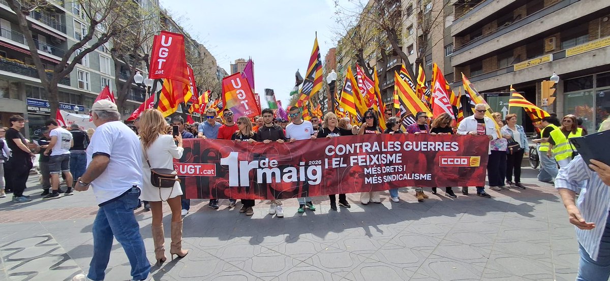 UGTTarragona's tweet photo. Manifestació del 1r de Maig #1Maig2026 https://t.co/zsY82O2Ee6
