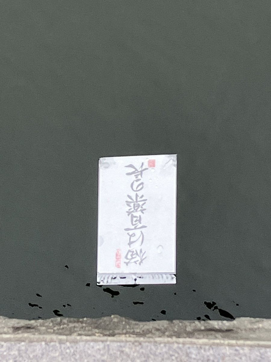 yamaza_kieisen's tweet photo. 明後日はスカイツリーの麓にいます！
画像は去年風で飛ばされて川に流れて行ってしまった「猫は百薬の長」
今のところ風強い予報なので、気をつけます！ https://t.co/NhtpOQnRrE