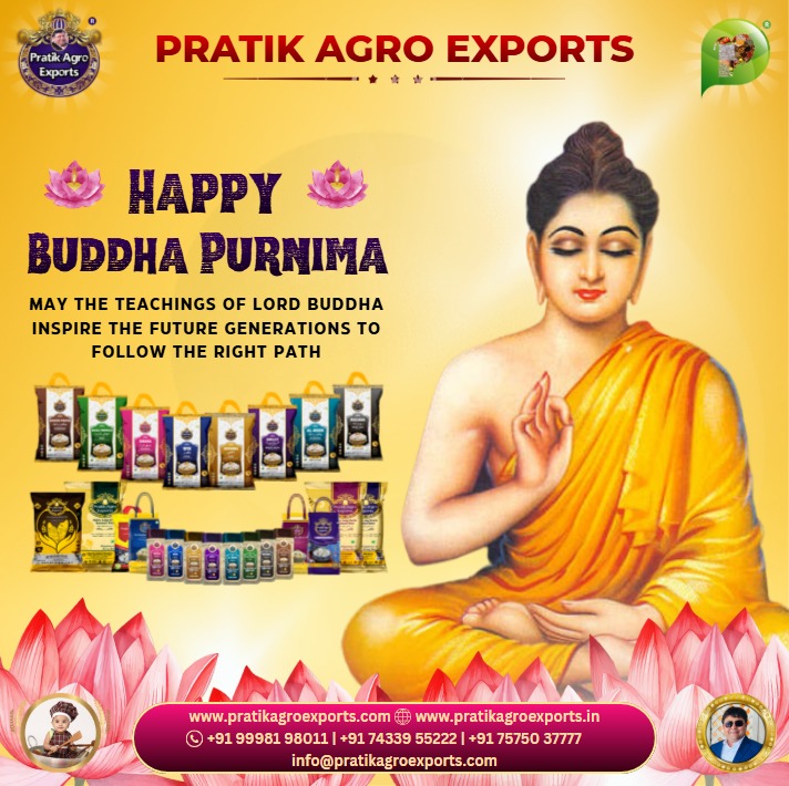 PratikAgro's tweet photo. 🌕🙏 Pratik Agro Exports Wishes You a Blessed Buddha Purnima 🙏🌕

On this sacred occasion of peace, wisdom, and compassion, may the teachings of Lord Buddha illuminate your path with harmony and positivity.

✨ May your life be filled with serenity, mindfulness, and prosperity. https://t.co/7bwtWIe0Gp