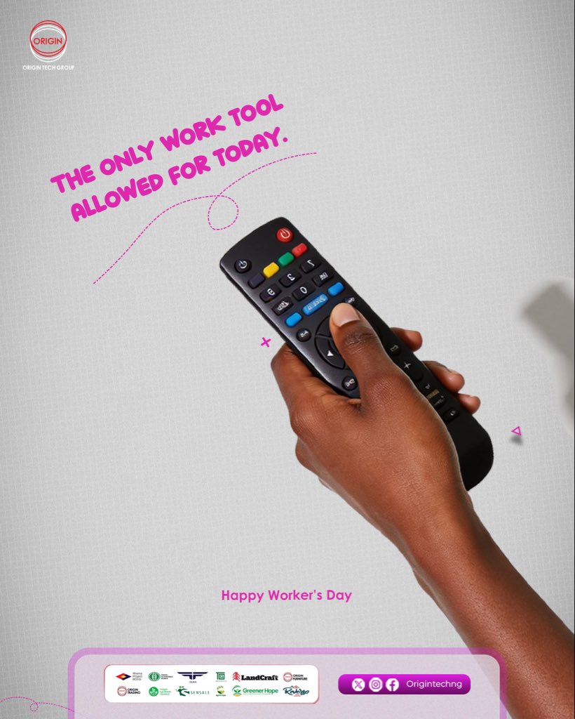 Origintechng's tweet photo. Happy Workerโs Day to the hands that till the soil, nurture growth, and feed the nation. Today, we celebrate every worker driving progress through the agricultural ecosystem.
#Origintechgroup #WorkersDay #Agriculture #WeCelebrateYou https://t.co/viIzvFOn1S