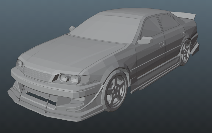 VellEagle's tweet photo. 今日の進捗。チェイサーのエアロを引き続き作成。今週はエアロの作成があまり出来なかったので休日モデリングをしようかなと思ってます。 #blender #GTCRAFT進捗 https://t.co/4ElXLk3ZDq