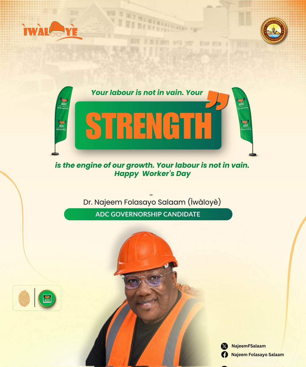 Today, we celebrate the strength, resilience, and dedication of every worker whose daily efforts keep our society moving forward. From the markets to the offices, from the farms to the factories, your hard work is the backbone of our progress.

This day is not just for