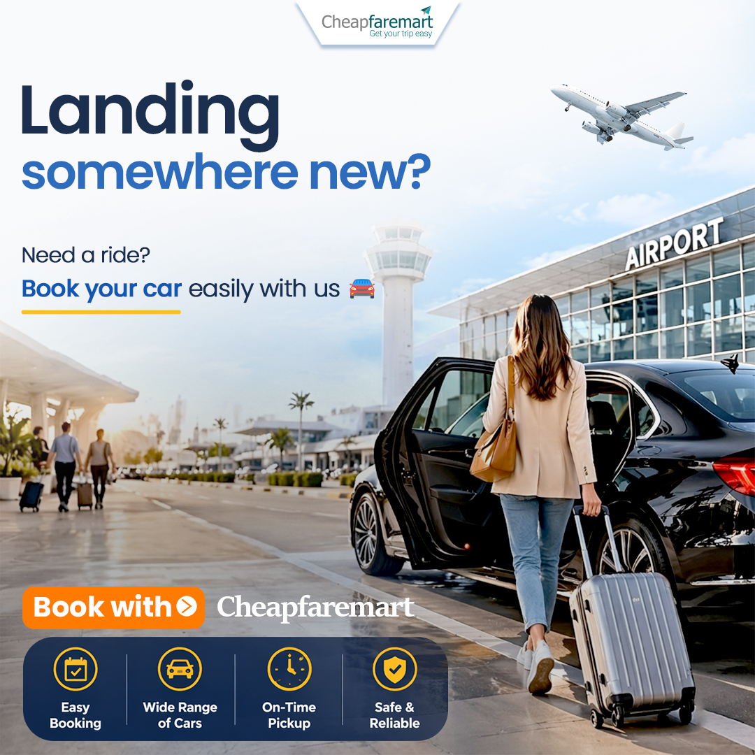 cheapfaremart's tweet image. Landing somewhere new? 🚗 Book your ride instantly with Cheapfaremart.

shorturl.at/4gNGH

#CarRental #TravelConvenience #TravelEasy #AirportTransfer #BookACar #Cheapfaremart