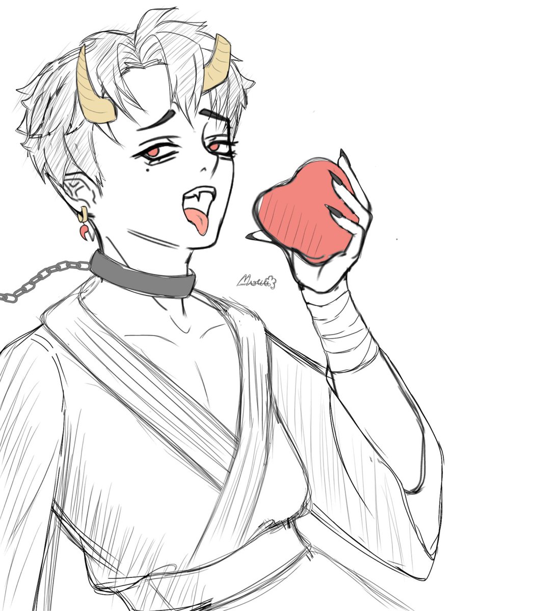 inimoru's tweet image. #notesun demon hunter au
