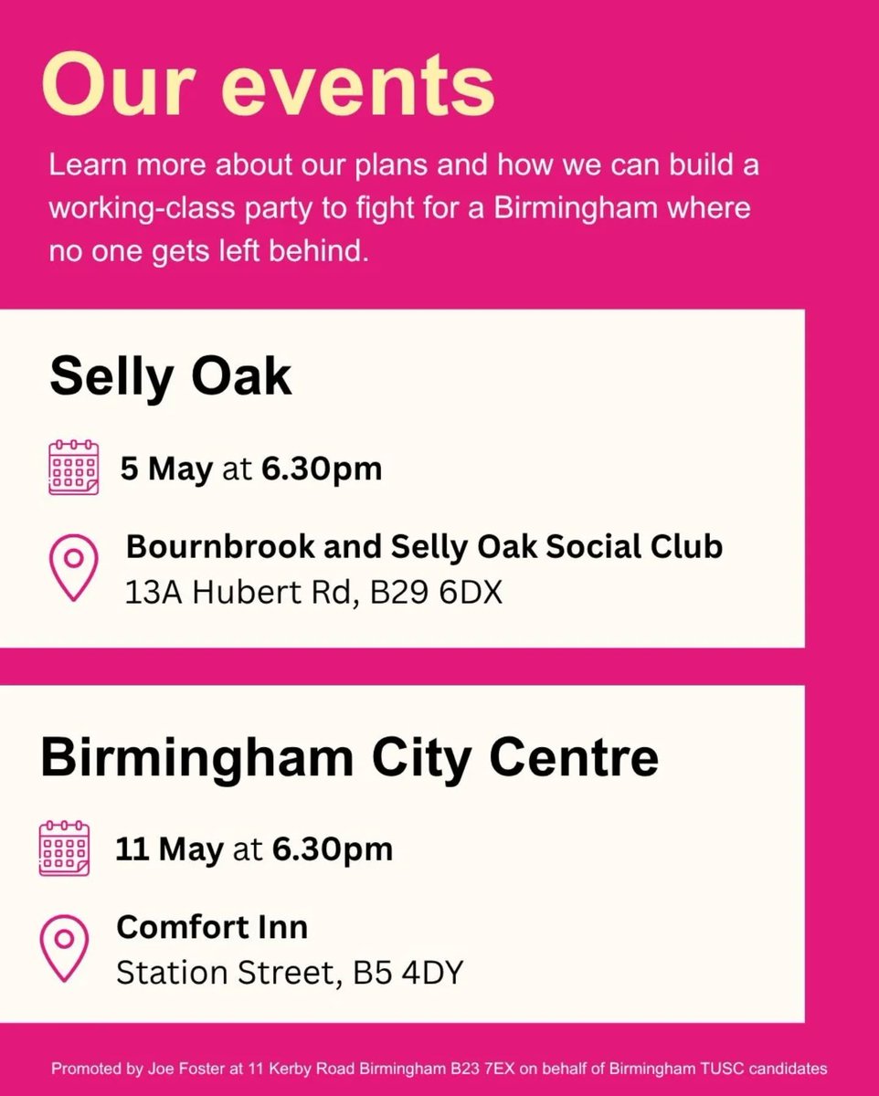 Birmingham Trade Unionist and Socialist Coalition tweet media