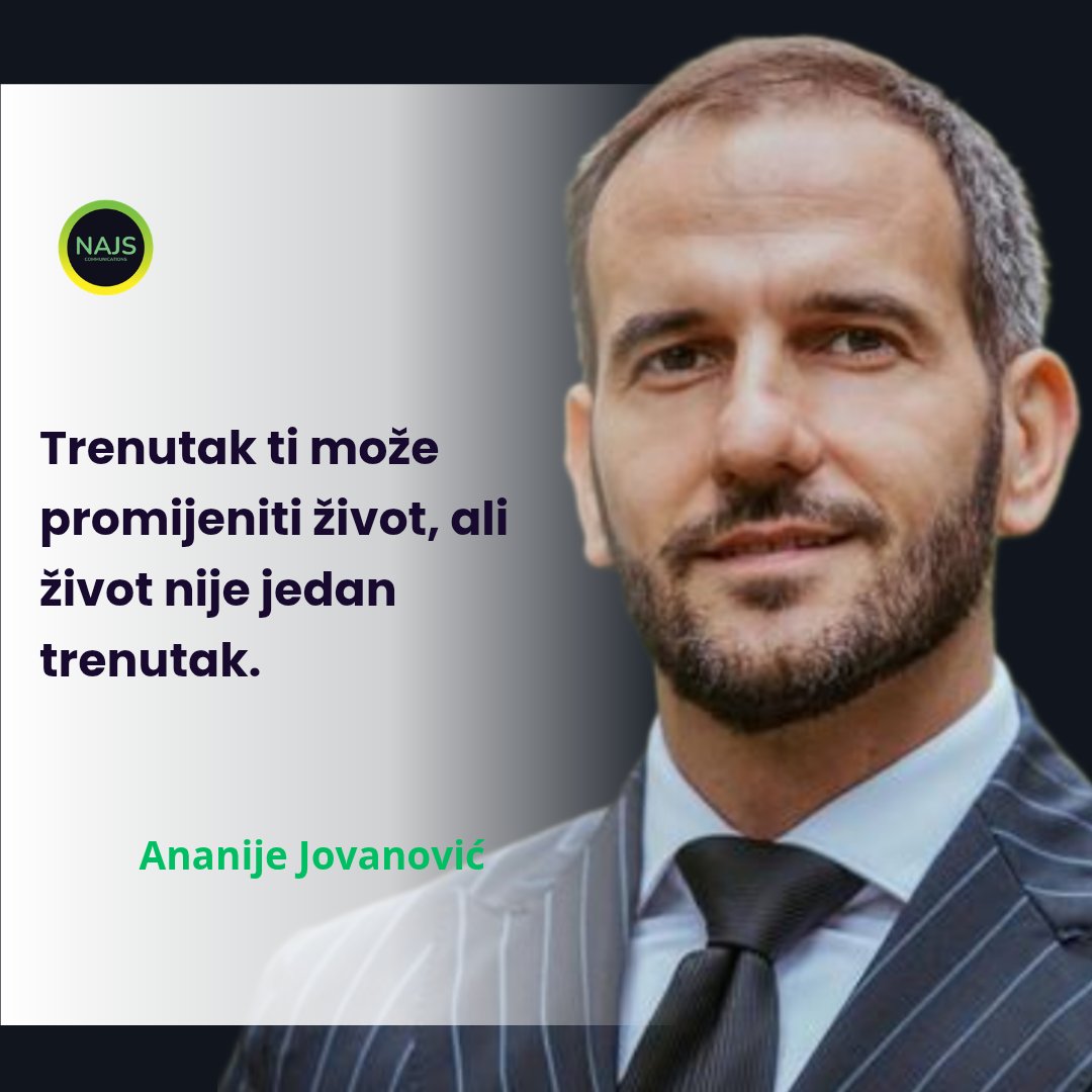 NAJS_Comm's tweet photo. Koliko si puta u životu ili javnom nastupu zažalio zbog jedne greške ili pogrešne odluke? 🤔  U tom trenutku može djelovati kao da je sve propalo, ali istina je jednostavnija, nijedan trenutak nema toliku moć da poništi sve što si uradio. https://t.co/qJVljfT243