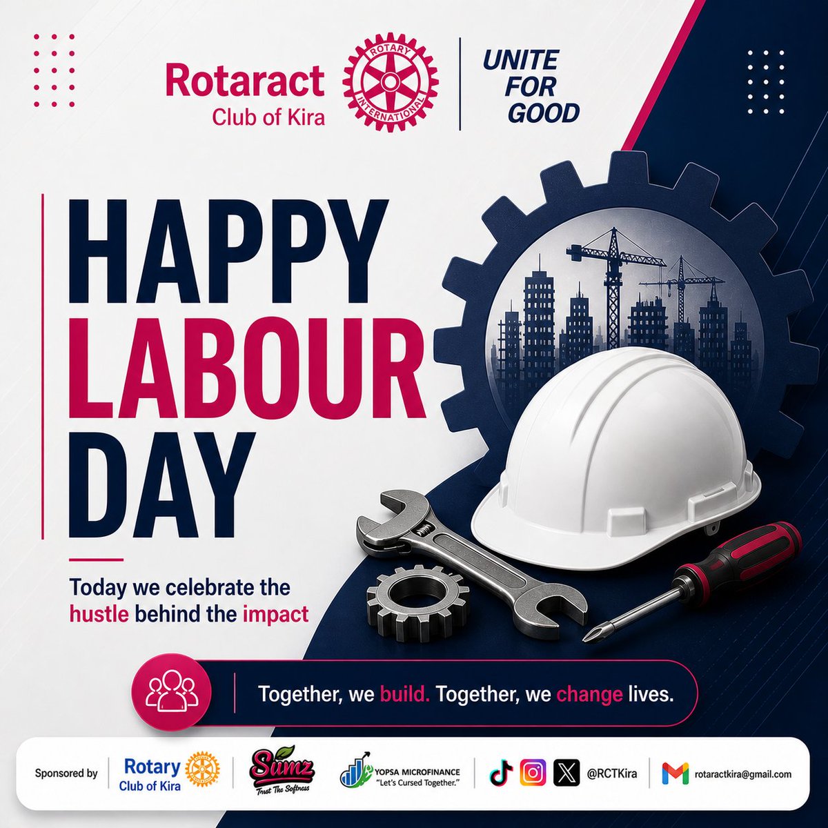 RCTKira's tweet image. Honouring the hands that build, serve, and keep everything moving.

Happy Labour Day.

#RotaractKira #UniteForGood #RotaryEyamba