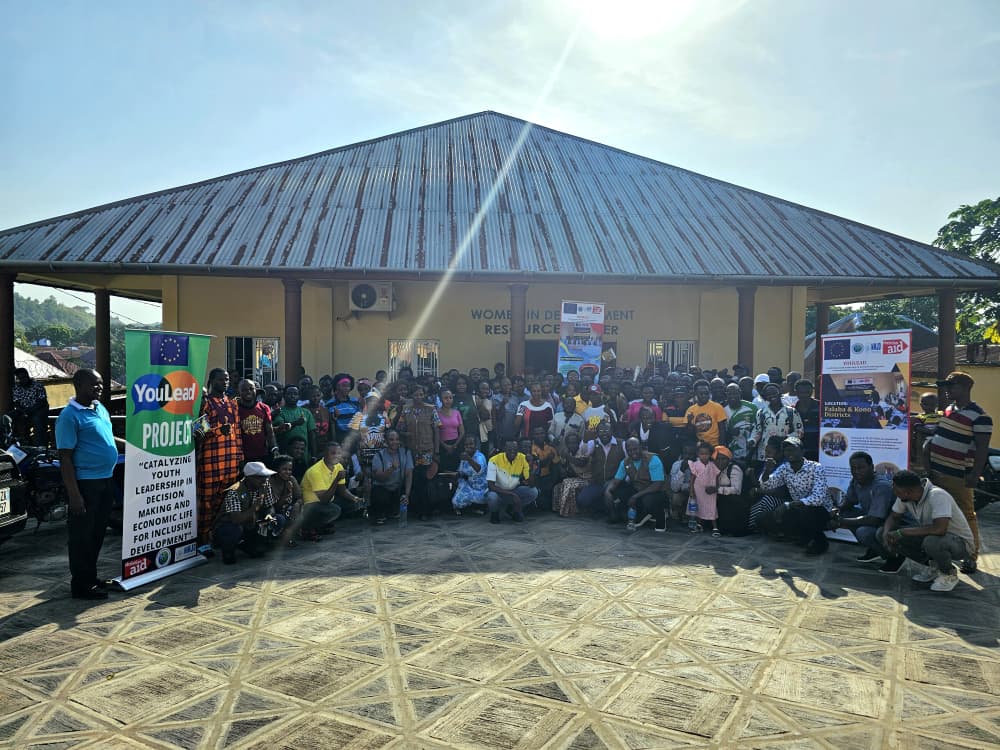 nmjdsalone's tweet photo. Supported by ChristianAid through the EU-funded YouLead Project "Catalyzing Youth Leadership in Decision Making and Economic Life for Inclusive Development”. NMJD conducted a Two-Day Entrepreneurship &amp; Business Development Training on 28–29 April 2026 at Koidu City, Kono District https://t.co/48WndIJili