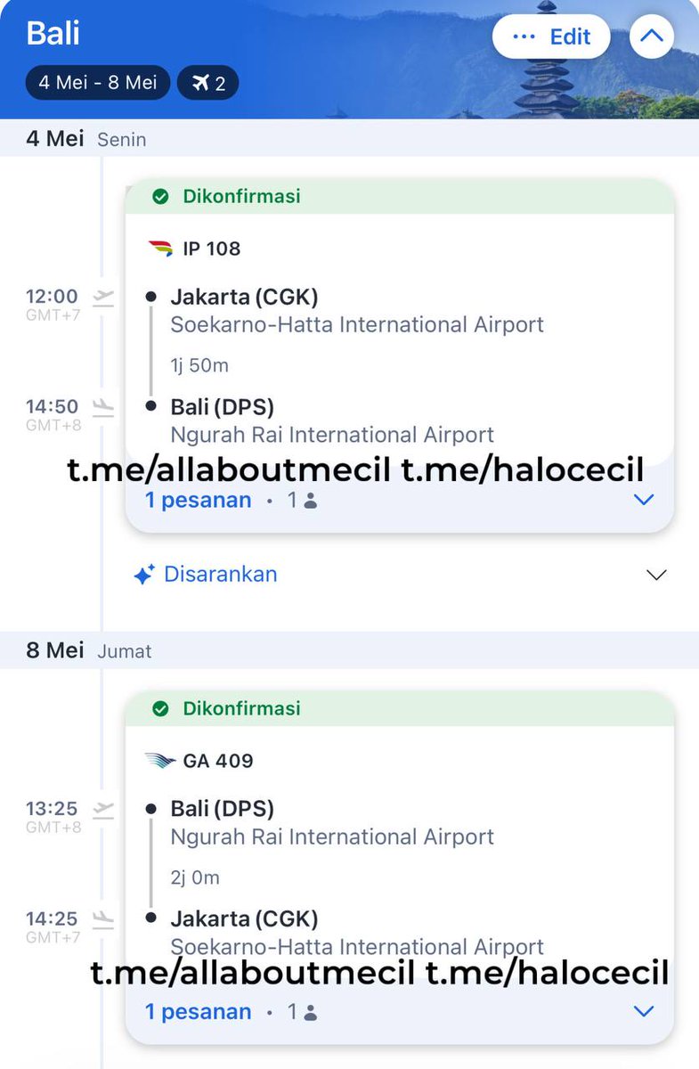 📌 Jakarta NOW ( Jakpus Kemayoran ) 
Slot Available Jakpus ya beb Include atau Exclude Sejabodetabek 🍑

Schedule Mei ✈️
Bali 4-8 
Padang 9-12 
Palembang 18-20 
Medan 20-24 
Pekanbaru 24-26

Tele 💌 t.me/halocecil
Channel t.me/allaboutmecil