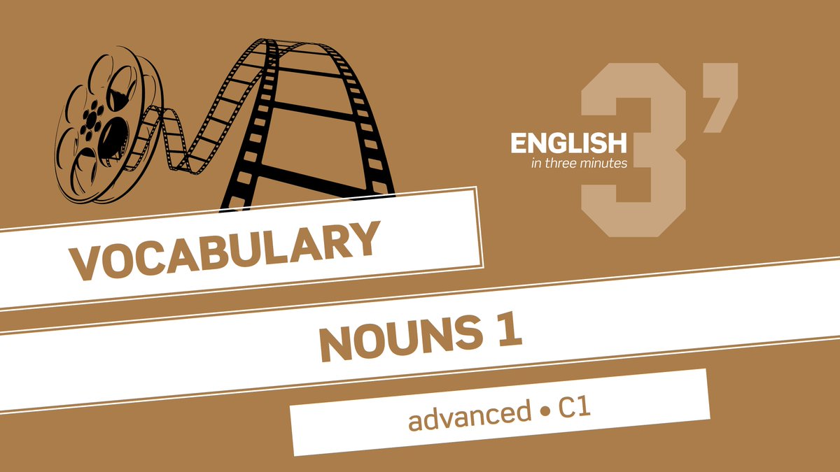 inn_english's tweet image. Advanced Vocabulary: Nouns 1 (C1)
youtu.be/UXs2jCl2wJM
Here comes the first video aimed at C1 students devoted to nouns. Hope you enjoy the video and find it useful.
#englishinn #english #englishin3minutes #EnglishInn3Minutes #CAE #advanced #vocabulary #nouns