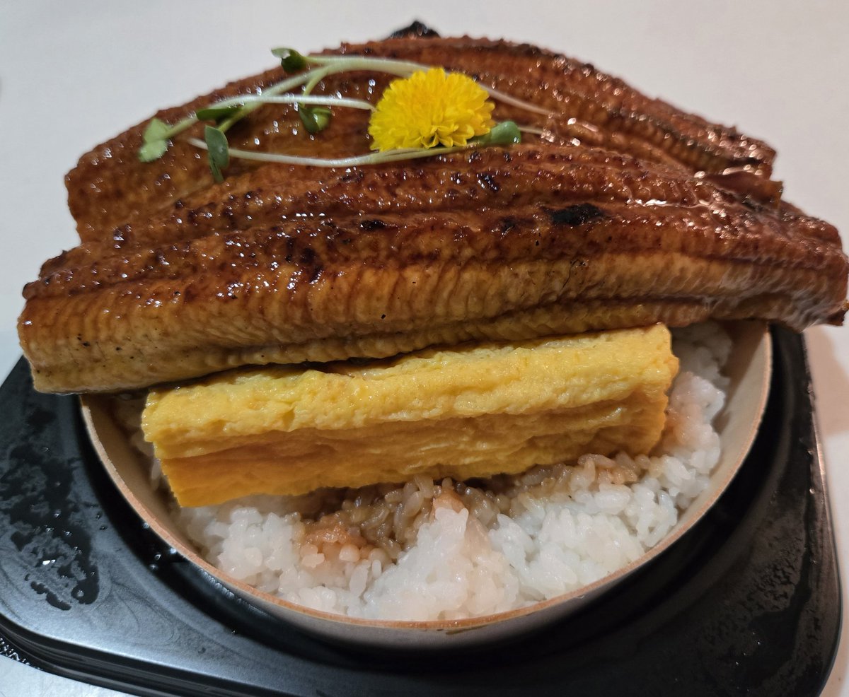 EtsuInu's tweet photo. うな玉丼いただきます🍴🙏 https://t.co/OpXrSCvinV