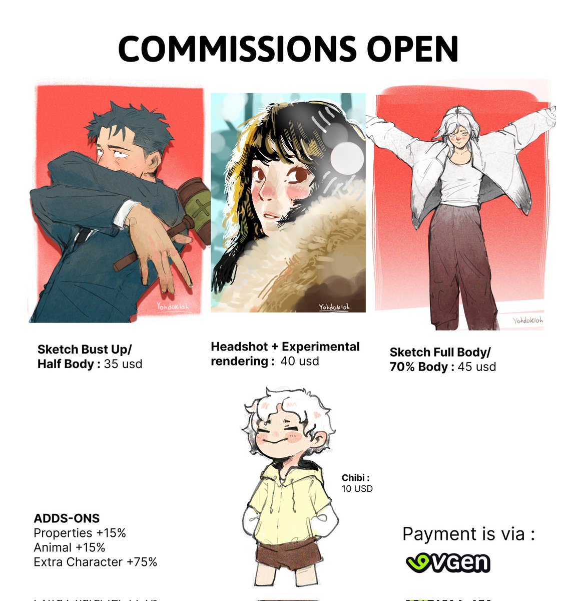 YohdakL's tweet image. 🌱COMMISSIONS OPEN🌱

If you’re interested or have questions pls feel free to send me a DM! : yohdaklah.carrd.co
 #commissionwork #commissions #commsopen #vgencomms #vgen