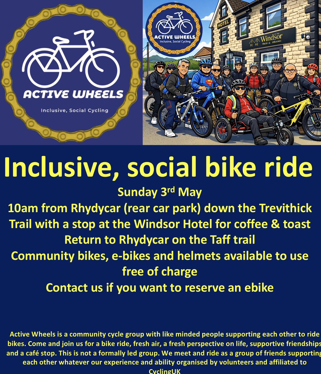 Active wheels Inclusive Social cycling tweet media