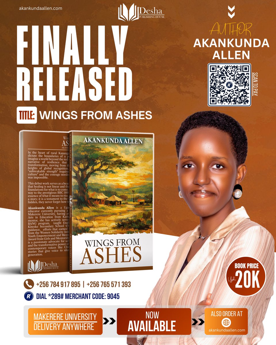 akankundallen's tweet photo. PAVE WAY!😄 JUST PAVE WAY! 🔥

Glad to announce that my debut Novel "WINGS FROM ASHES" is finally released, a few copies are still available for readers who would like to review before launch and give us constructive feedback.

The Launch date and Venue will be communicated soon. https://t.co/ucUYhHYwEU