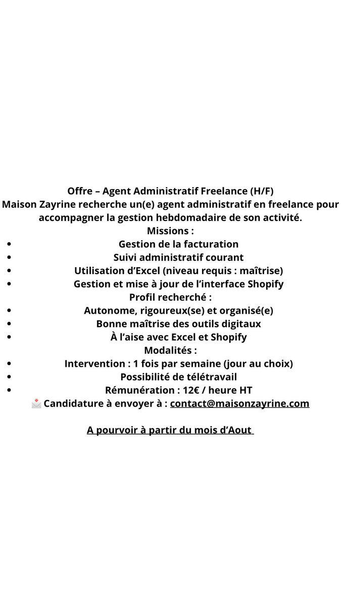 MAISON ZAYRINE tweet media
