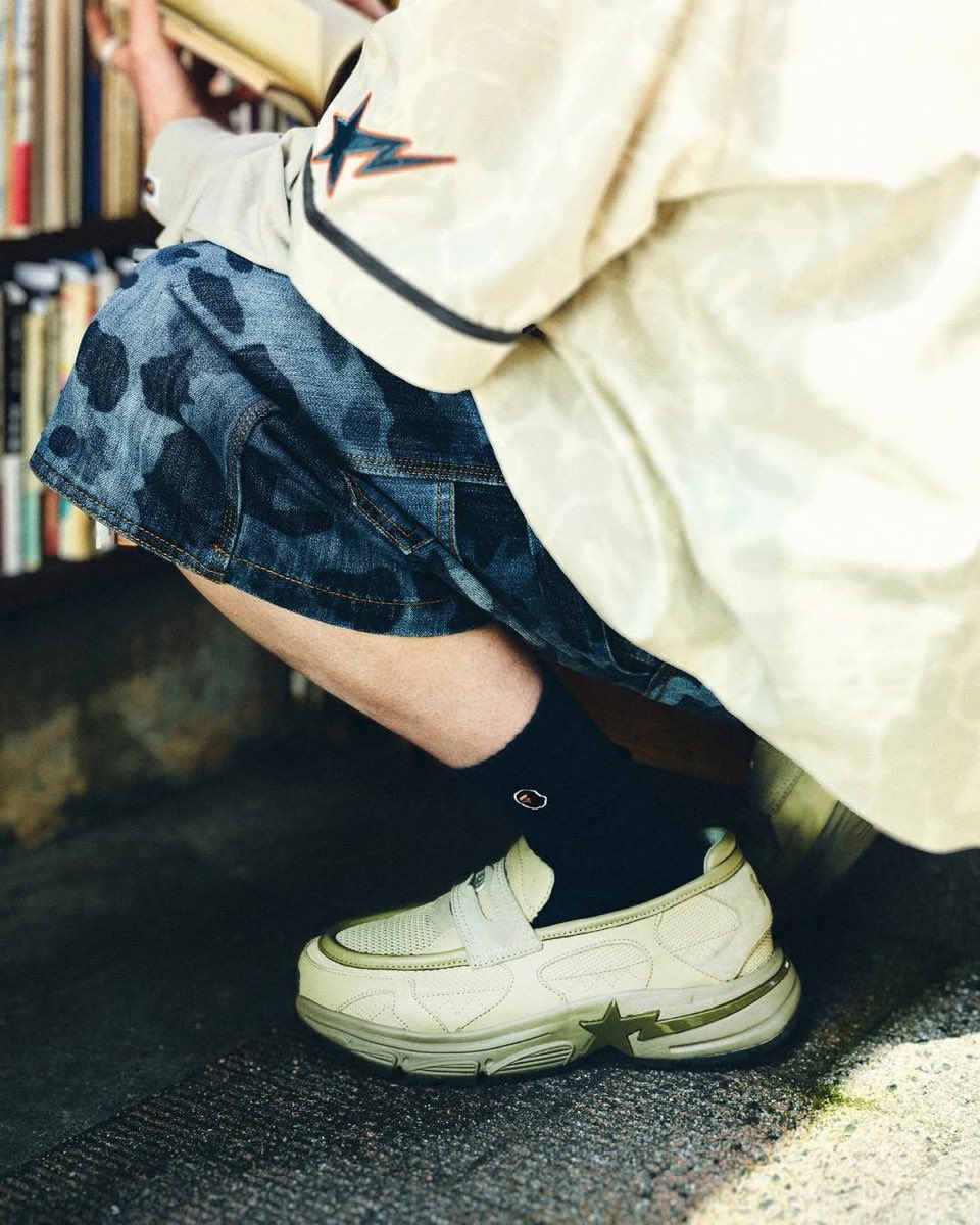 BAPE®︎ 新型スニーカーローファー『SHARK STA LOAFER』がオンライン