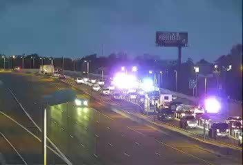 TimWronka's tweet image. Traffic Alert: Crash on the Veterans Expwy southbound after Hillsborough Ave. Two lanes blocked. Express lane is open as of 6:35 AM. Delays building.