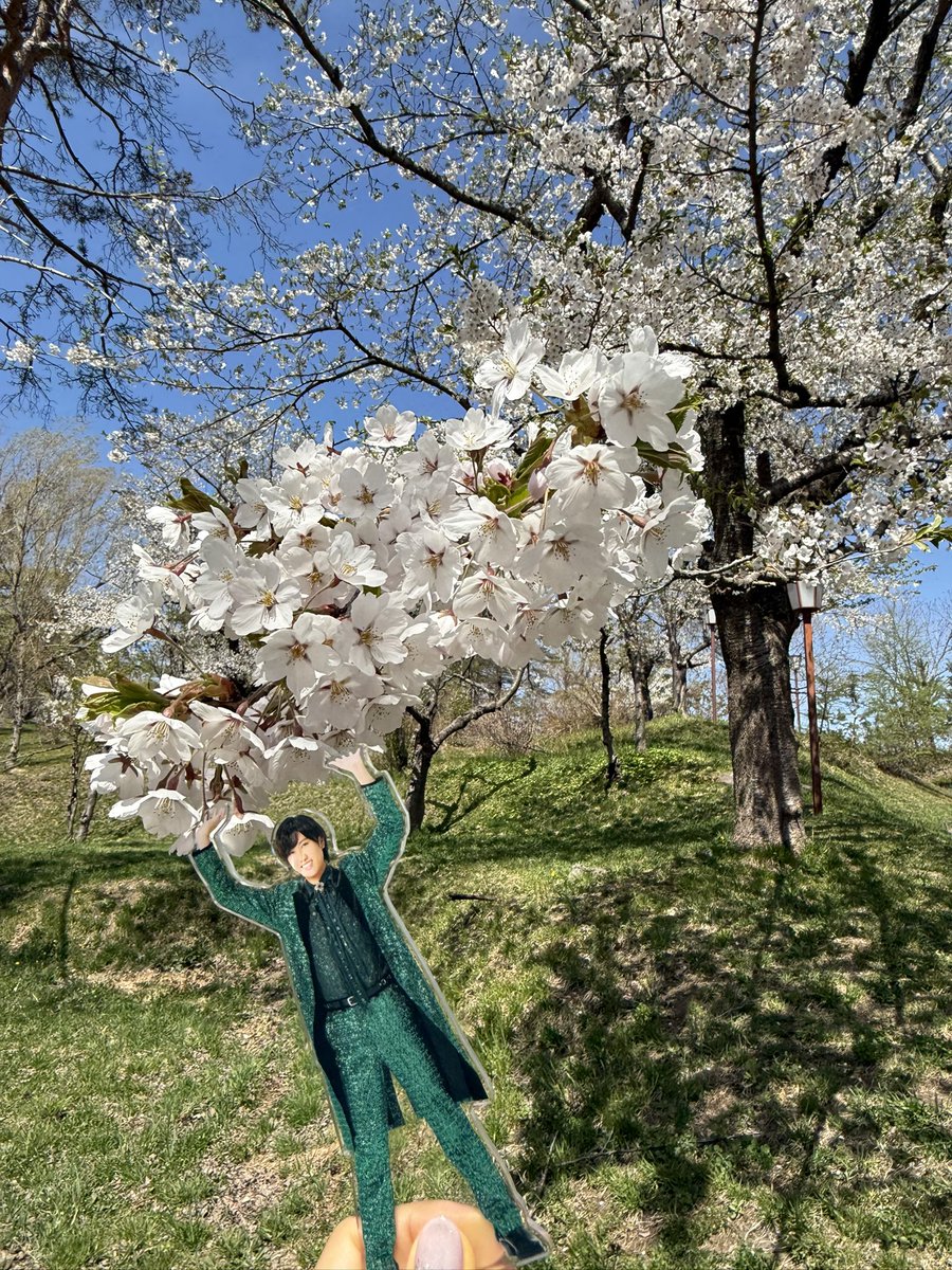 今年も美唄で花見🌸
雪が残ってるのは増毛山地かな？⛰️
アルテピアッツァ美唄で安田侃さんのグッズも買えて大満足の1日🥳