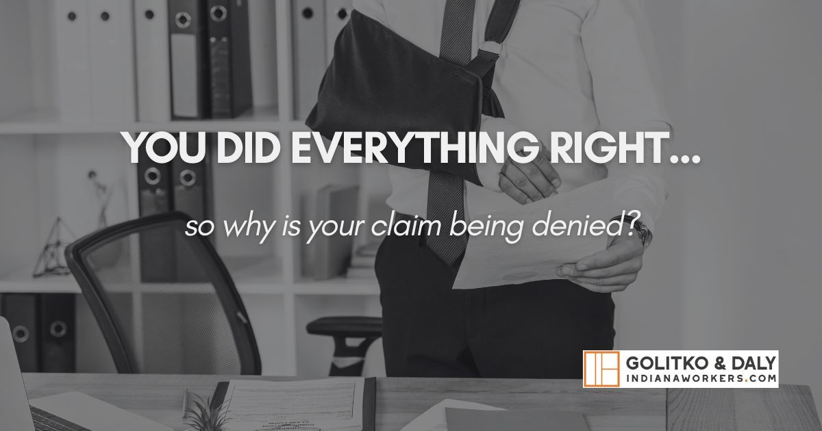 GolitkoDaly's tweet image. Injured on the job but not getting paid?
Employers &amp;amp; insurers often push back—even when you did everything right.
Know your rights. Fight back.
📞 Free consult: (765) 865-9300
#WorkersComp #InjuredAtWork