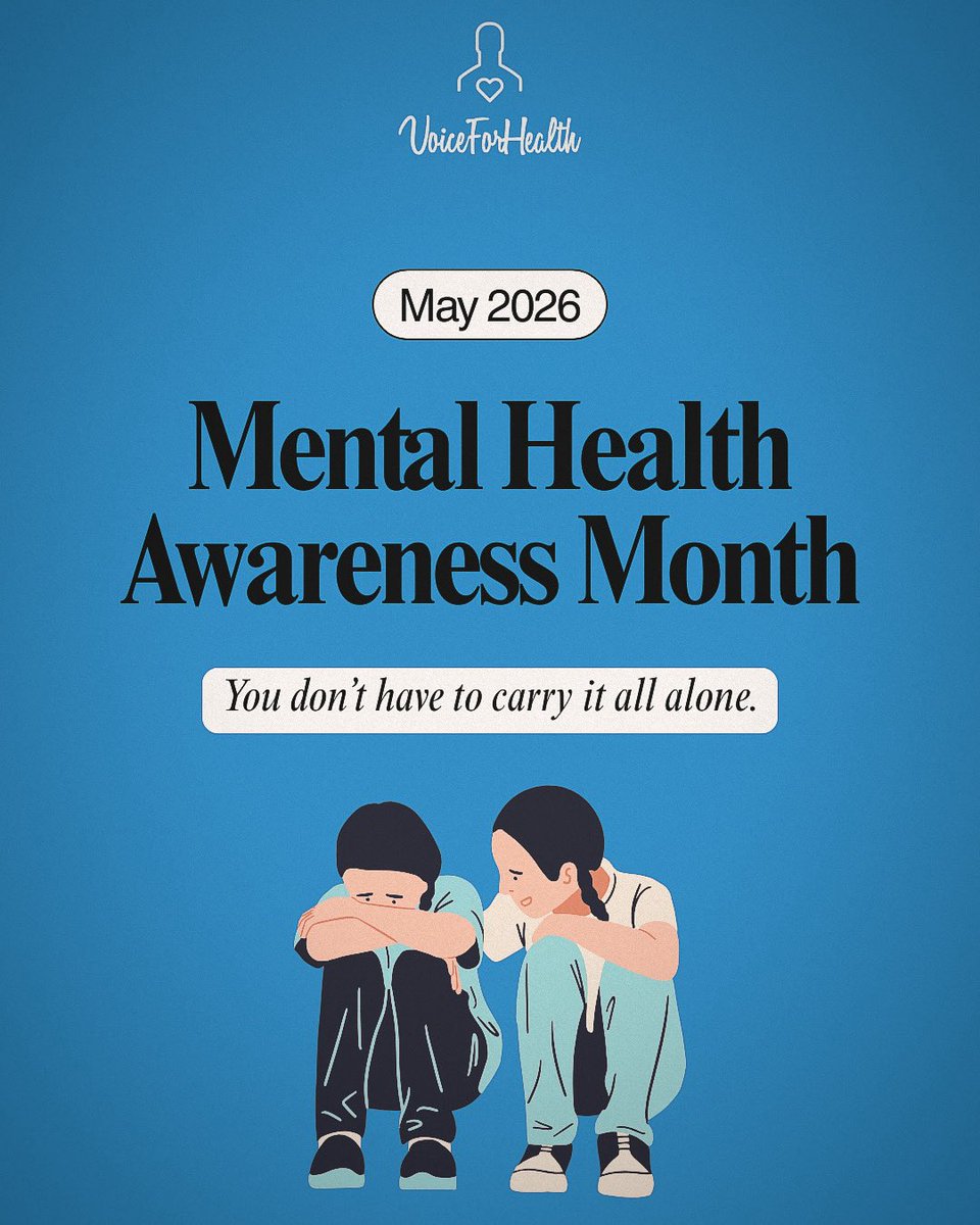 _voiceforhealth's tweet photo. A gentle reminder this Mental Health Awareness Month✨

Sometimes, the most important thing is to pause…
and ask yourself, “How am I really doing?”

Mental health is just as important as physical health it shapes how we think, feel, and move through life.

#MentalWellbeing https://t.co/nRRB82mk9e