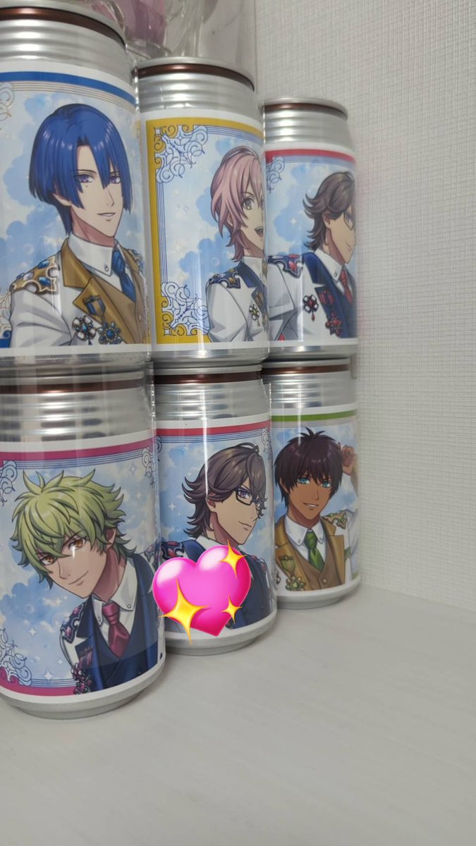chicken_minced's tweet photo. 【交換】
「うたの☆プリンスさまっ♪ ALL STAR STAGE -Happy Celebration-」 
うたプリ ASSHC ラベル缶

求：瑛二

譲：画像内の💖 
真斗・セシル・瑛一

都内手渡し 
缶ごと。ラベルのみの場合はご相談下さい。 https://t.co/8LFTTxJNPA