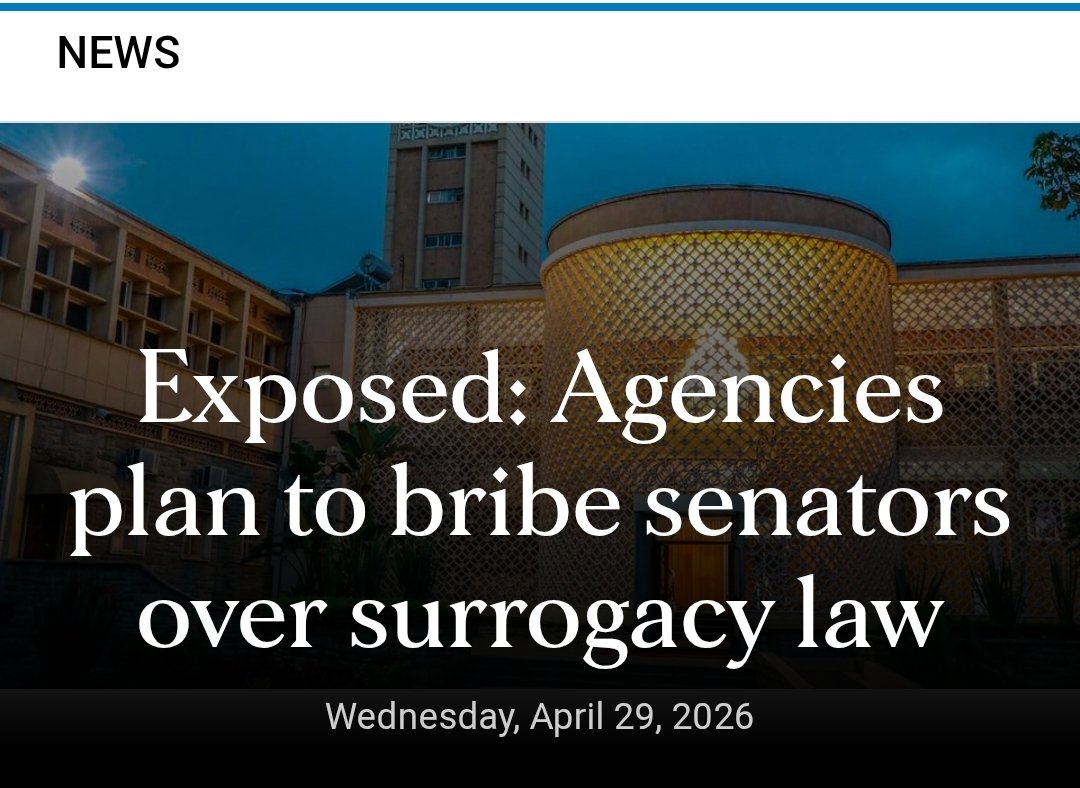 CIAMS_Coalition's tweet image. In #Kenya 🇰🇪 , as throughout the world, the #surrogacy industry uses bribery and POlITICAL CORRUPTION to get legislation passed that favors the reproductive exploitation of women and the sale of their children.

nation.africa/kenya/news/exp…