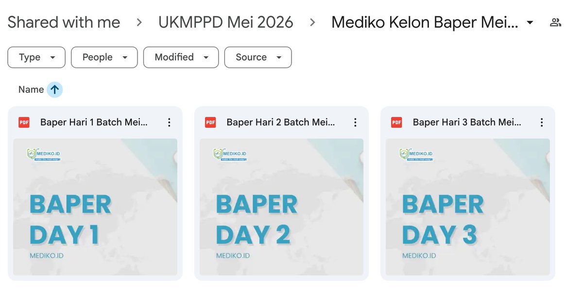 studyclubfile's tweet photo. Baru saja upload materi
Mediko Kelon Baper Batch Mei 2026 ✅ 
AKTAPRO AIPKI UKNPDPD UKMPPD CBT OSCE 
📷 Kontak WA 
#ukmppd #aipki #osce #cbt #zonauang #kedokteran #coass #medsens #mediko #fdi #to #ukdicorner #ingenio #dokter #ts #sos #medsense #ukmppd #tryoutukmppd #ukmppd2026 https://t.co/ax386kW9Hy