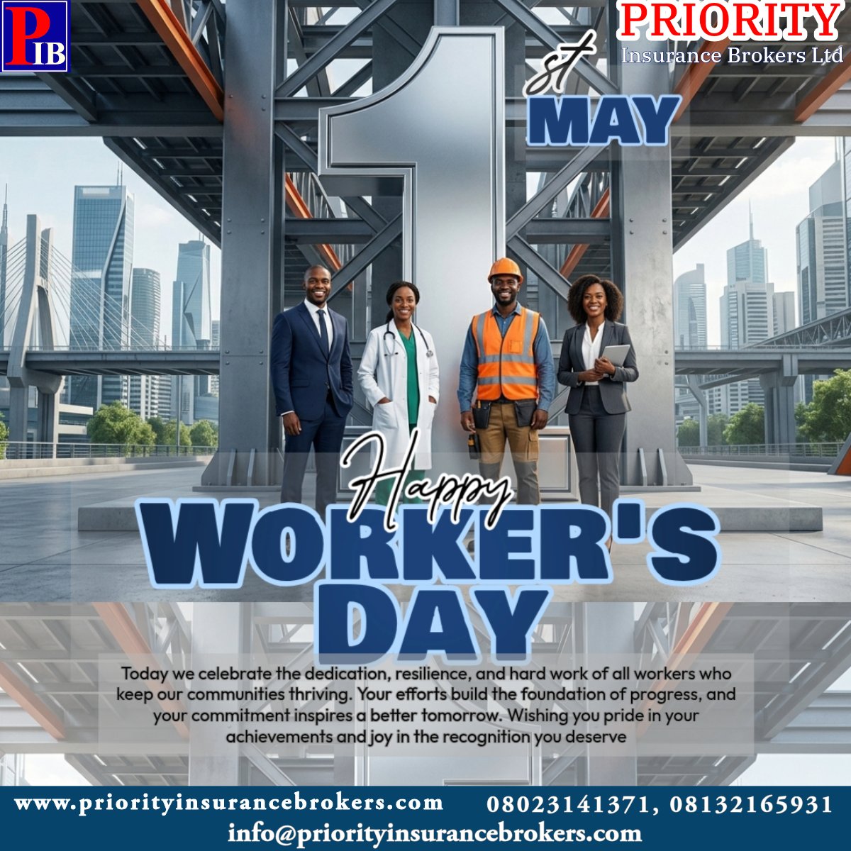 pibltd's tweet photo. Happy Workers’ Day! 
May your dedication, resilience, and hard work continue to inspire progress, build communities, and shape a brighter, united future for all https://t.co/kPSyNMHsrP