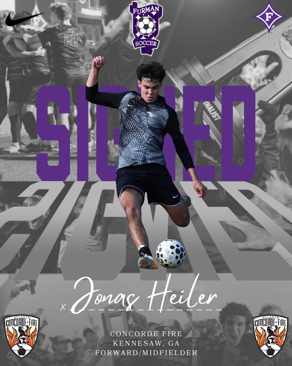 FurmanSoccer's tweet photo. 𝓢𝓘𝓖𝓝𝓔𝓓 ✍️

Welcome to the Furman Family Jonas!

#FUMS #FUAllTheTime #furmanpaladins #ncaasoccer  #welcometothefamily https://t.co/Zg6vEOrMaZ