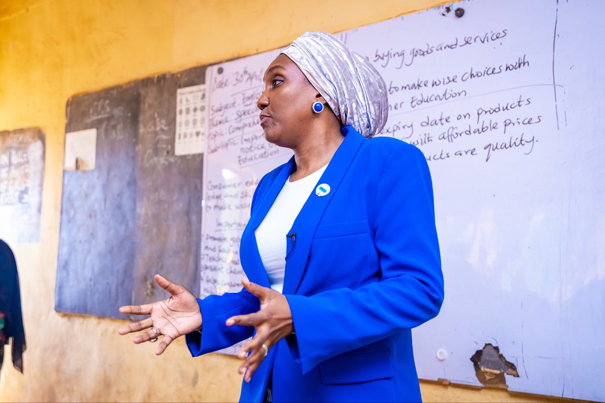 TheZubaidaUmar's tweet photo. Yesterday, we took our disaster prevention sensitization campaign directly into the classrooms, engaging pupils of L.E.A. Primary School, Durumi, Abuja, a continuation of our sustained commitment to entrenching a culture of awareness and safety in the hearts and minds of our children.

Building a resilient nation demands that every citizen, young and old, is informed and equipped to prepare for, mitigate, and reduce the risk of disaster within their respective capacities. Each one of us has a role to play, a habit to unlearn, and a helping hand to offer.

I was particularly impressed by the quality of questions that came from the pupils during our interactive session. Their thoughts renewed my confidence in the capacity of young people to drive meaningful change in their communities, and stood as a proud testament to the dedicated labour of their teachers and parents.

With the rainy season fast approaching, we are intensifying our flood prevention and preparedness efforts to reach every demographic and stratum of society as our goal is to reduce the negative impact of the season to its absolute minimum.
