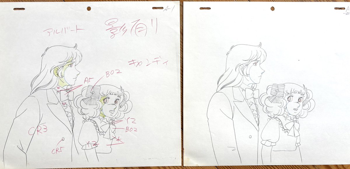 キャンディキャンディの原画 を発掘したので投稿します。 去年の50周年