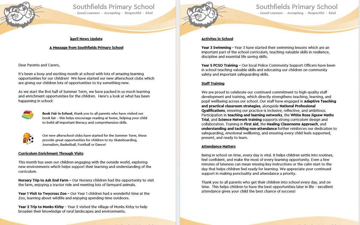 Southfields Primary School tweet media