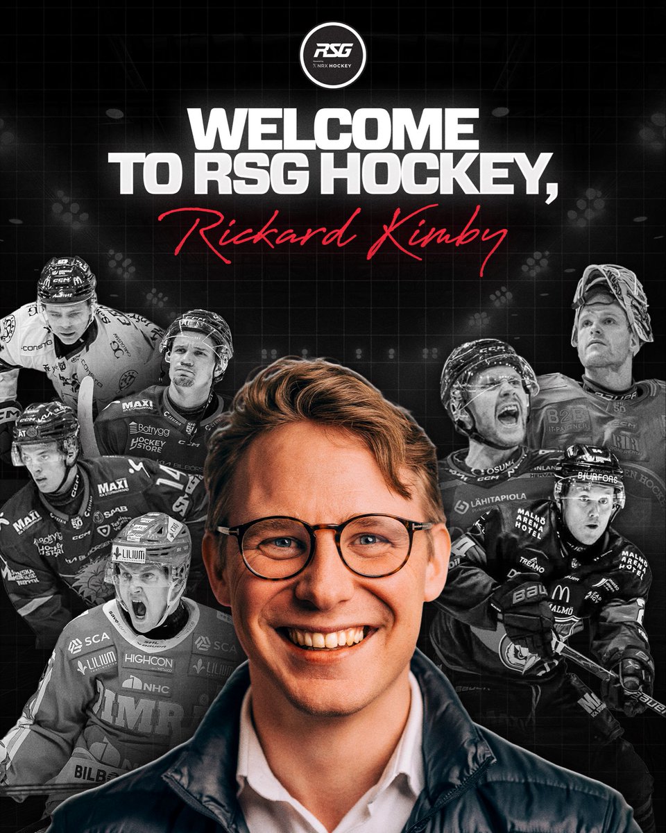 dljung80's tweet photo. Extremely excited to welcome Player Agent, Rickard Kimby and all of his clients to @rsghockey 🇸🇪🇺🇸🇨🇦

Rickard will join our team immediately, and will add both experience and expertise to our already strong organization. 🧱🧱

Let’s Go 🔥🔥🔥 https://t.co/UxSzcApiWx