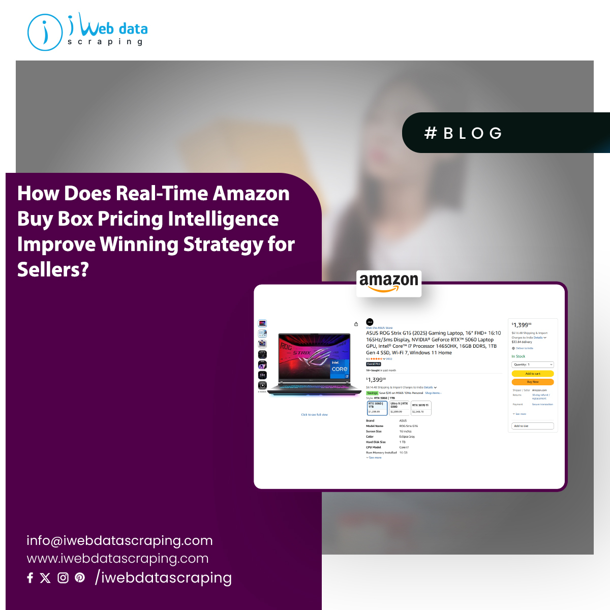 iwebdatascrape's tweet photo. ππ Amazon Buy Box Pricing Intelligence β Winning Strategy with Real-Time Data
Learn More >> https://t.co/vmG3t54g6e
#Marketplace #DataScraping #CompetitiveAnalysis #Repricing #SellerStrategy #BusinessGrowth #DataDriven #DigitalTransformation #EcommerceGrowth #Iwebdatascrape https://t.co/19q2n9prmR