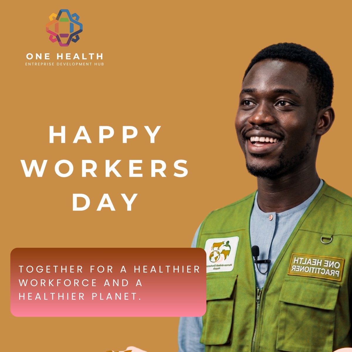 OnehealthDevHub's tweet photo. This Workers' Day, One Health Enterprise Development Hub honors all dedicated practitioners, safeguarding the health of people, animals, and our shared environment, we build a more resilient future for all.
#WorkersDay #MayDay #Onehealth #Sustinablesystem #InternationalWorkersDay https://t.co/NVBrayDSGJ