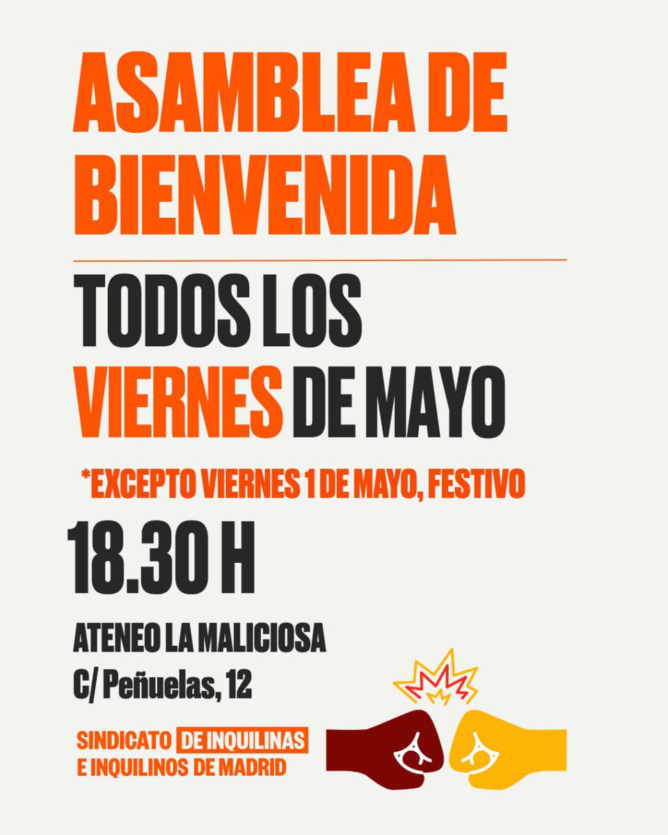Sindicato de Inquilinas e Inquilinos de Madrid tweet media