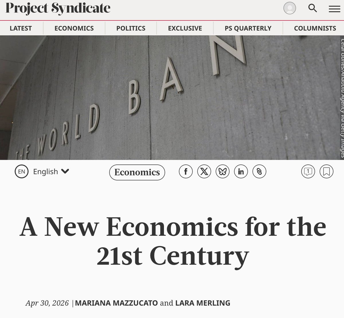 MazzucatoM's tweet image. The @WorldBankGroup has recognised industrial policy can deliver after decades of advising against it. But new conclusions do not automatically produce new economics. The Bank still treats the state as a fixer of market failures rather than a market creator and shaper. The